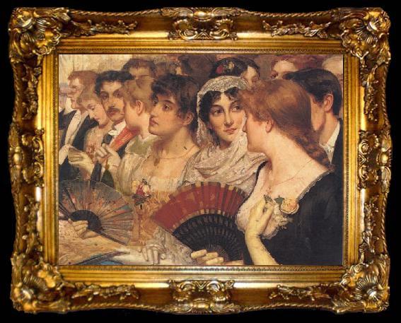 framed  William Holyoake Inthe Front Row at the Opera, ta009-2